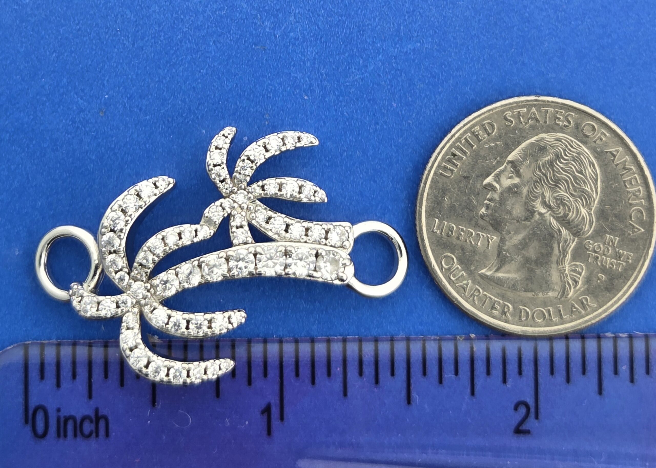 Alamea Palm Tree Bracelet Topper, Sterling Silver 5 Alamea Palm Tree Bracelet Topper, Sterling Silver - Image 5