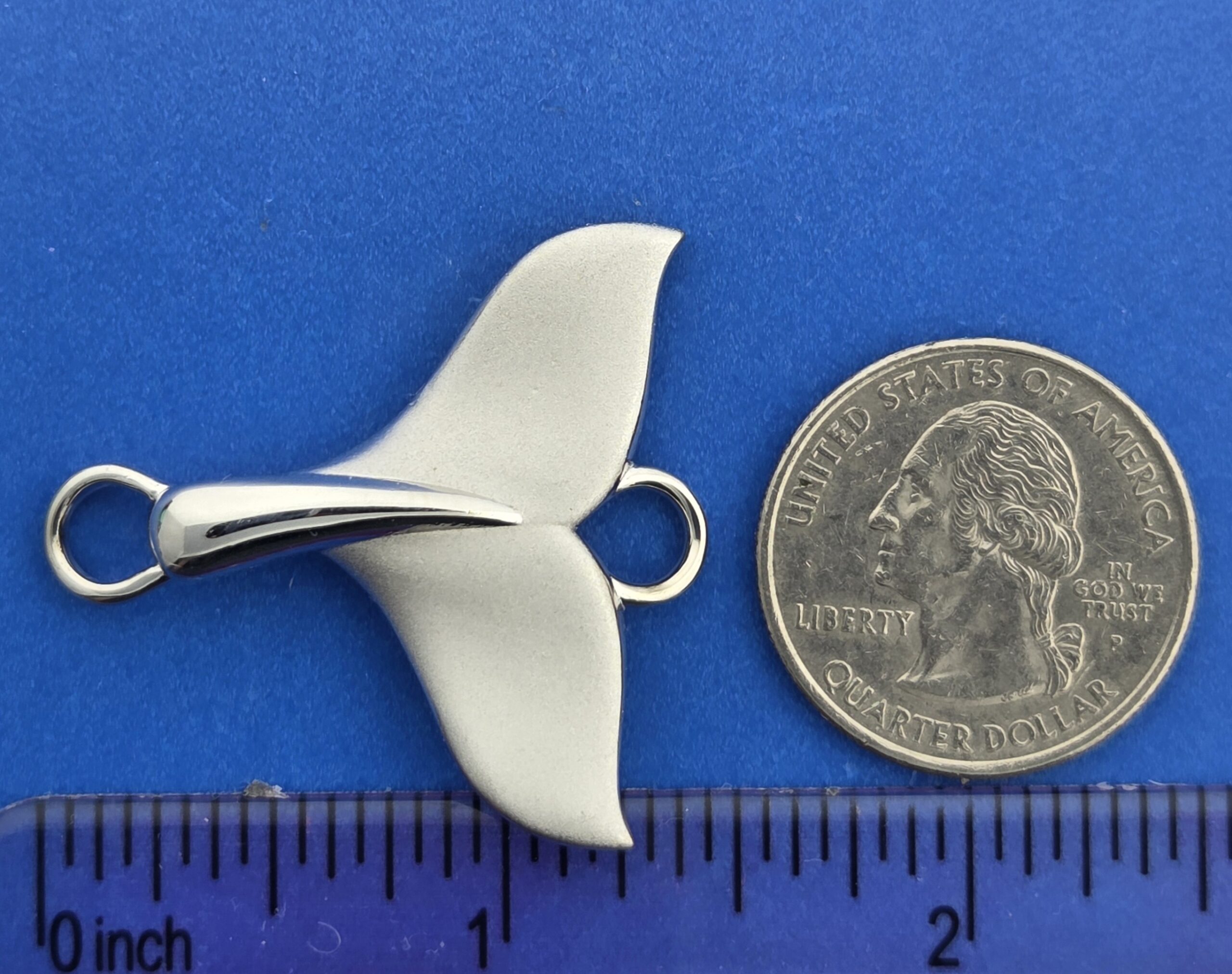 Alamea Whale Tail Bracelet Topper, Sterling Silver 4 Alamea Whale Tail Bracelet Topper, Sterling Silver - Image 4