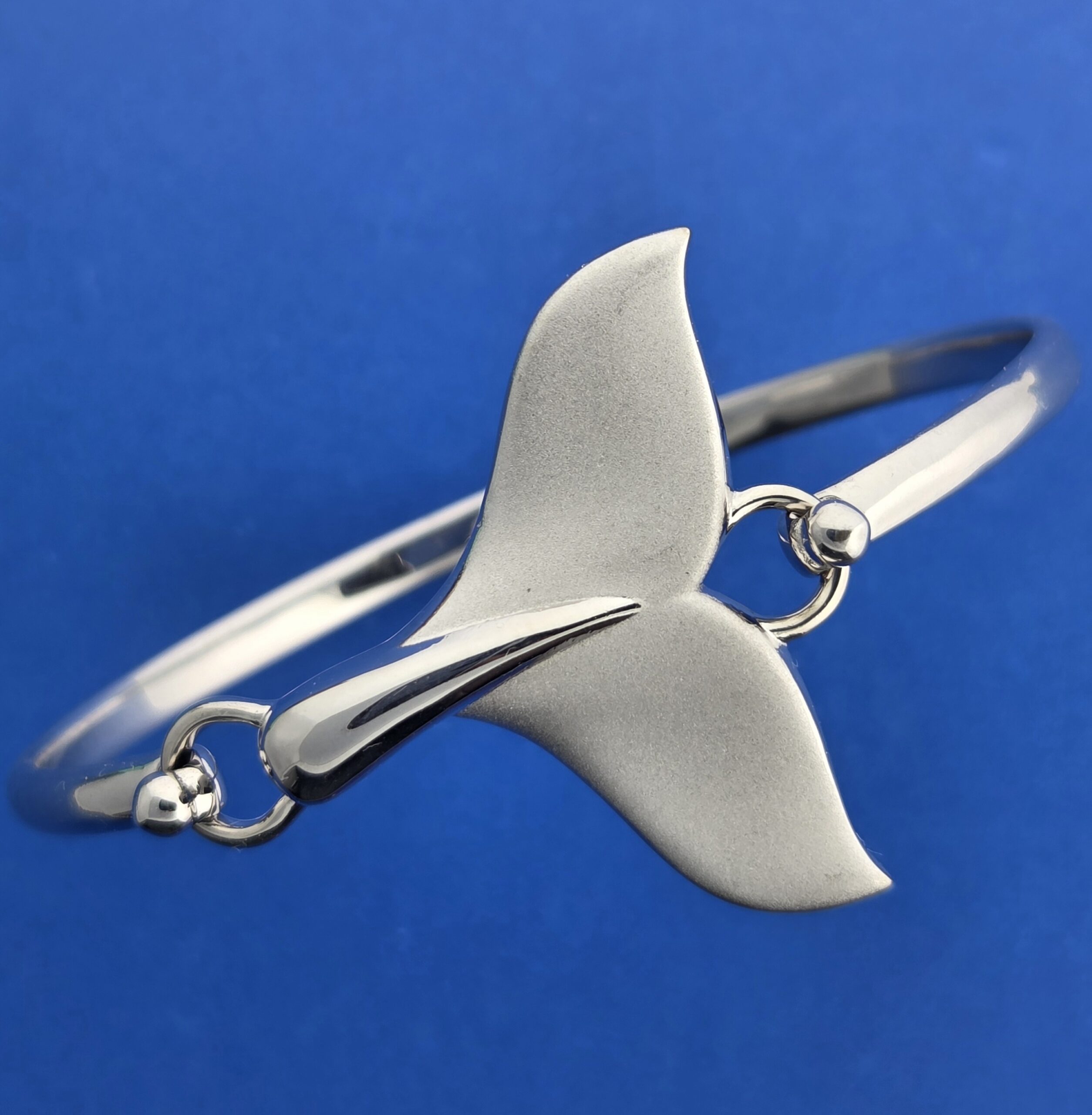 Alamea Whale Tail Bracelet Topper, Sterling Silver 5 Alamea Whale Tail Bracelet Topper, Sterling Silver - Image 5