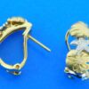 14k sealife diamond earrings