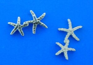 14k starfish diamond earrings whit gold