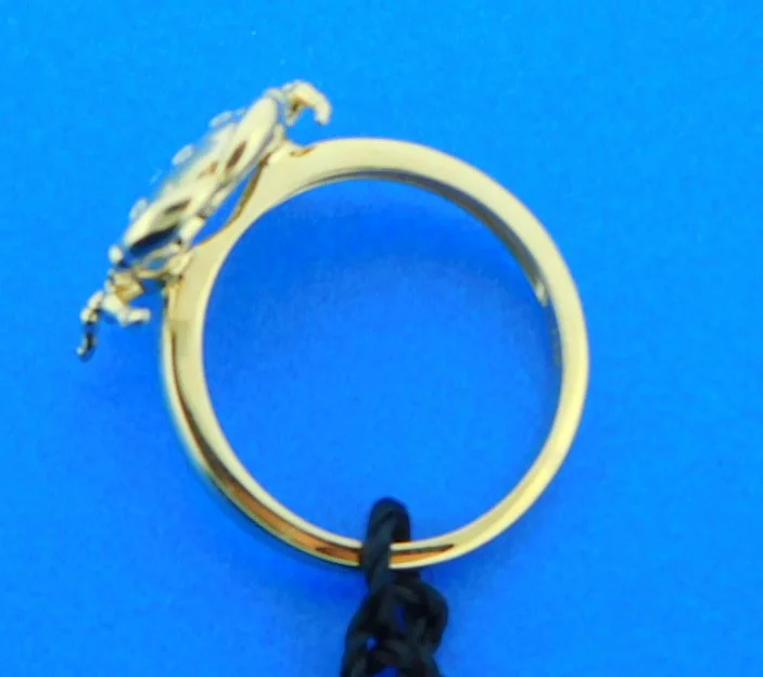 Crab Ring, 14K & Diamonds 3 Crab Ring, 14K & Diamonds - Image 3