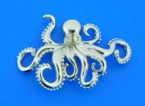 Alamea Octopus Bracelet Topper, Sterling Silver