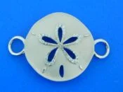 sterling silver sand dollar bracelet topper