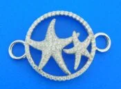 sterling silver starfish bracelet topper