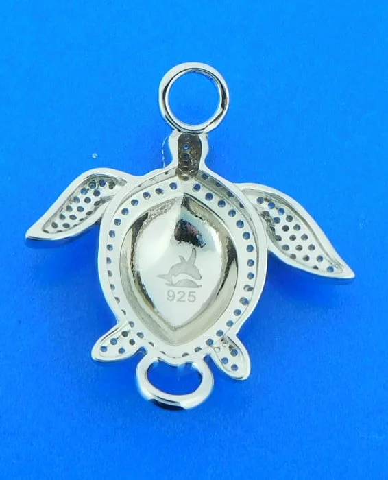 Alamea Sea Turtle Bracelet Topper, Sterling Silver - Image 2