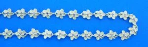 sterling silver plumeria ankle bracelet