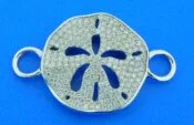 sterling silver sand dollar bracelet topper