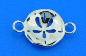 sterling silver sand dollar bracelet topper