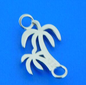 sterling silver palm tree bracelet topper