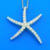 14k diamond starfish necklace