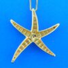 14k diamond starfish necklace