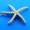 14k diamond starfish necklace