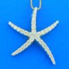 14k diamond starfish necklace