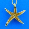 14k diamond starfish necklace