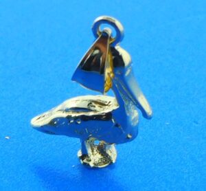 14k pelican 3d pendant