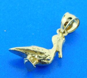 14k pelican 3d pendant