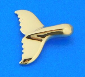 14k whale tail pendant