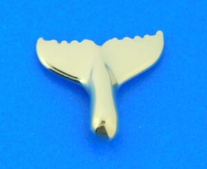 14k whale tail pendant