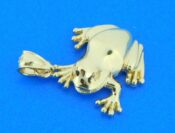 14k frog charm/pendant