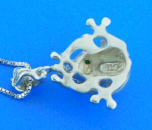 sterling silver steven douglas frog pendant