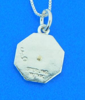 sterling silver sailor's valentine pendant