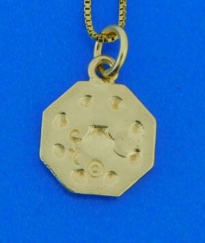 14k sailors valentine pendant