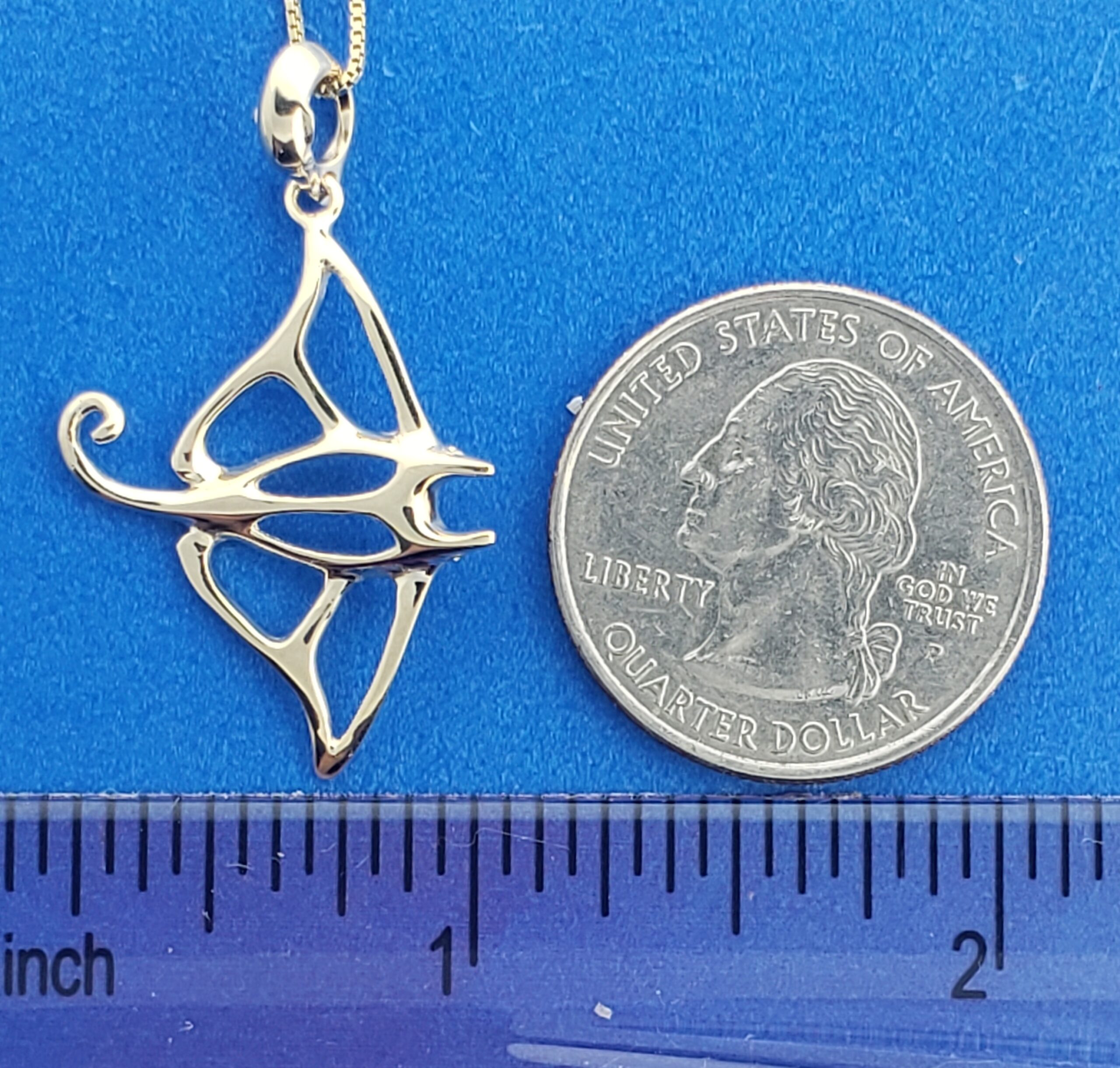 Steven Douglas Manta Ray Pendant, 14k 5 Steven Douglas Manta Ray Pendant, 14k - Image 5