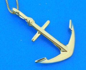 14k steven douglas 3d anchor pendant