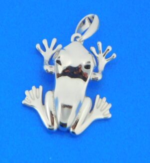sterling silver alamea frog pendant