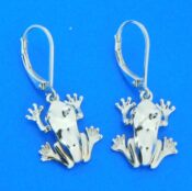 sterling silver alamea frog earrings