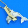 denny wong dolphin hoop pendant