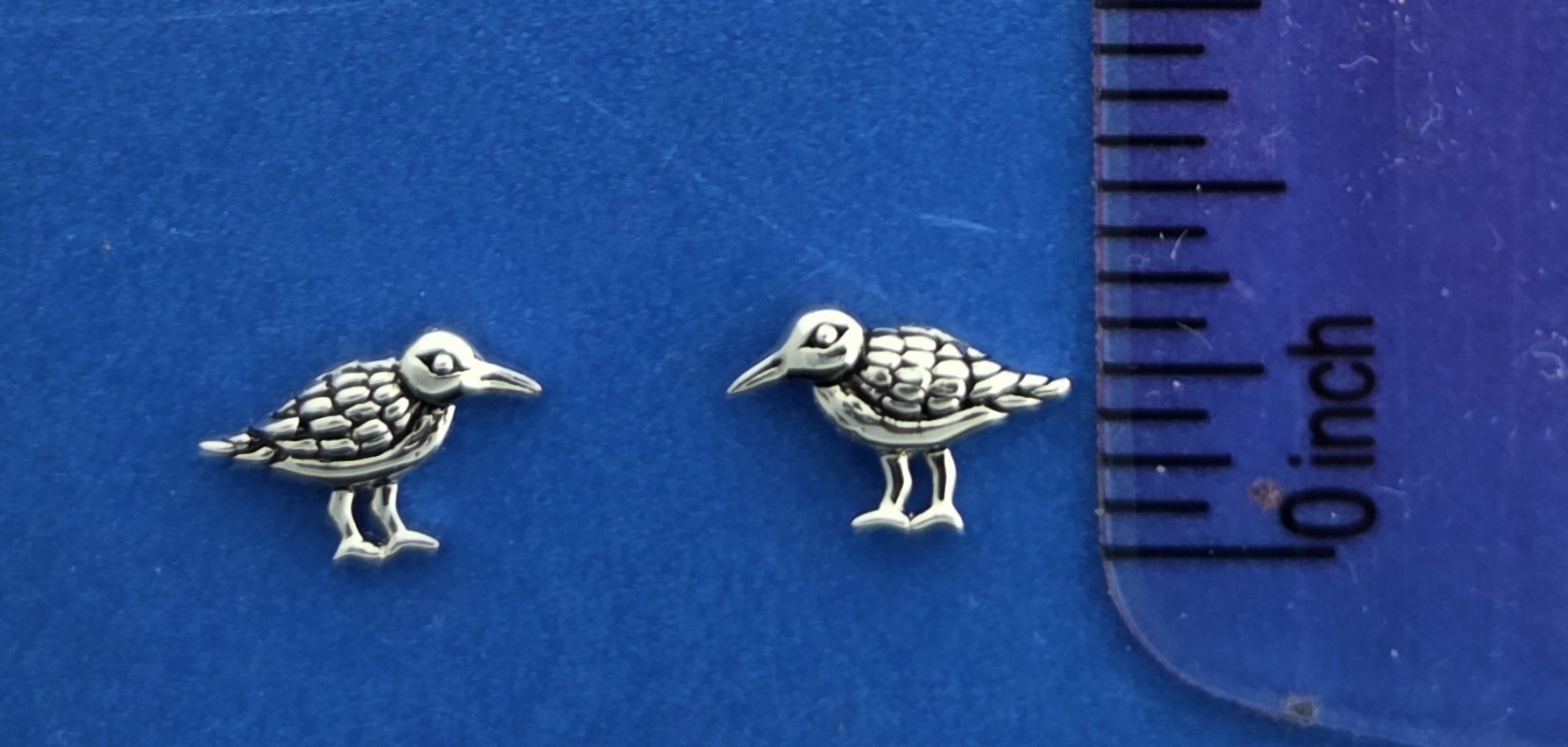 Sandpiper Earrings, Sterling Silver 6 Sandpiper Earrings, Sterling Silver - Image 6
