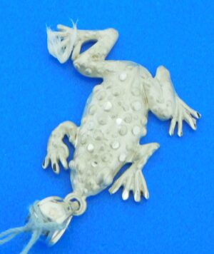 sterling silver frog charm