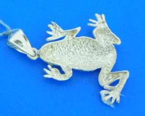 sterling silver frog charm