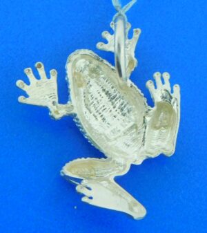 sterling silver frog pendant slide