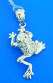 sterling silver frog charm