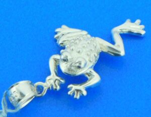 sterling silver frog charm