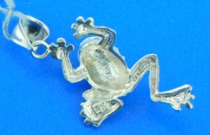 sterling silver frog charm