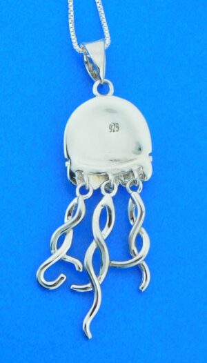 sterling silver jellyfish pendant