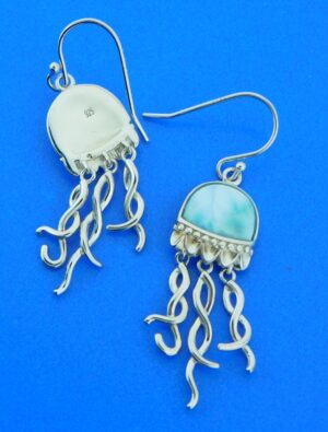 sterling silver jellyfish earrings