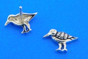 sterling silver sand piper earrings