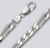 sterling silver figaro link chain