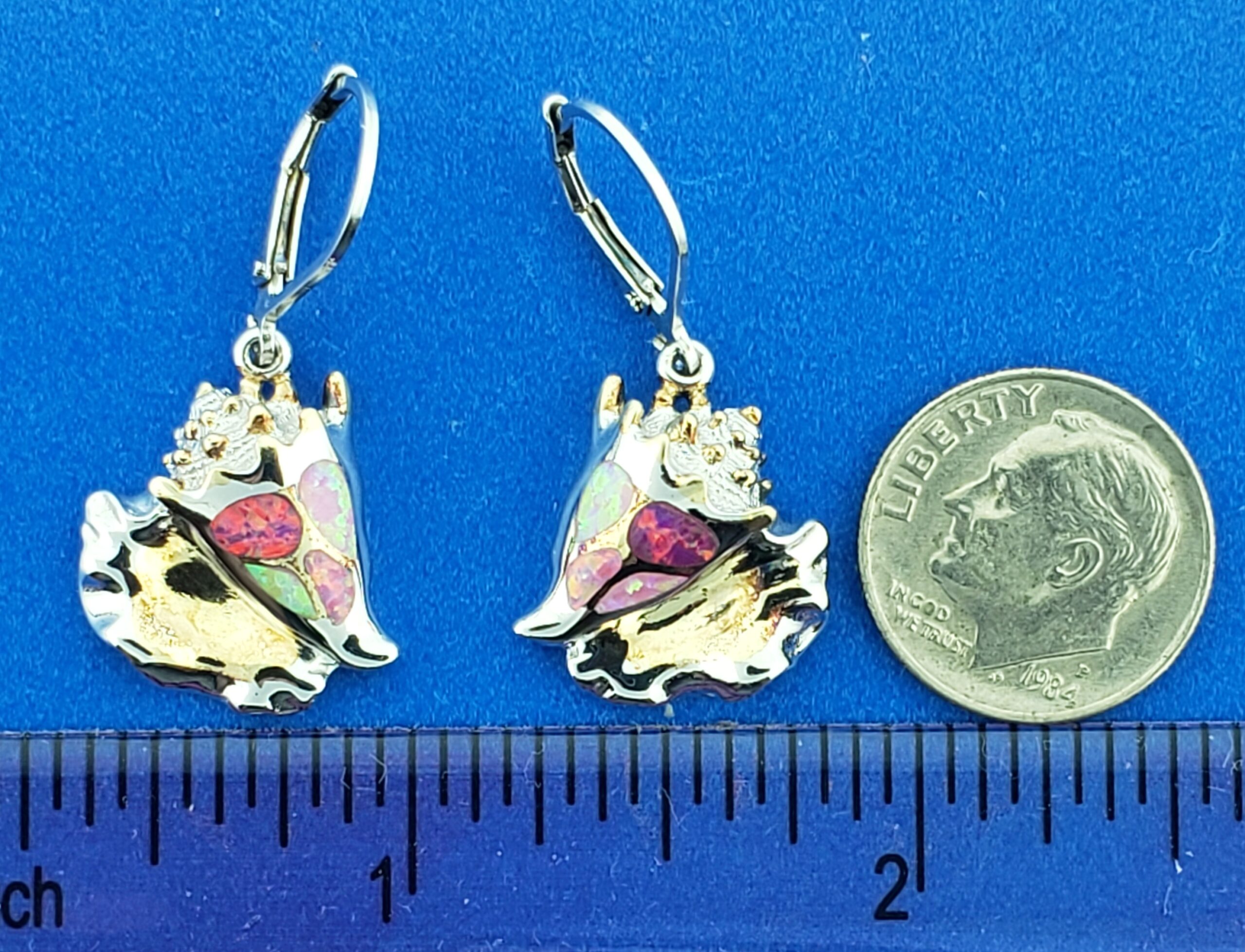 Kovel Conch Shell Earrings, Sterling Silver 5 Kovel Conch Shell Earrings, Sterling Silver - Image 5