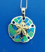 Kovel Sand Dollar Pendant, Sterling Silver