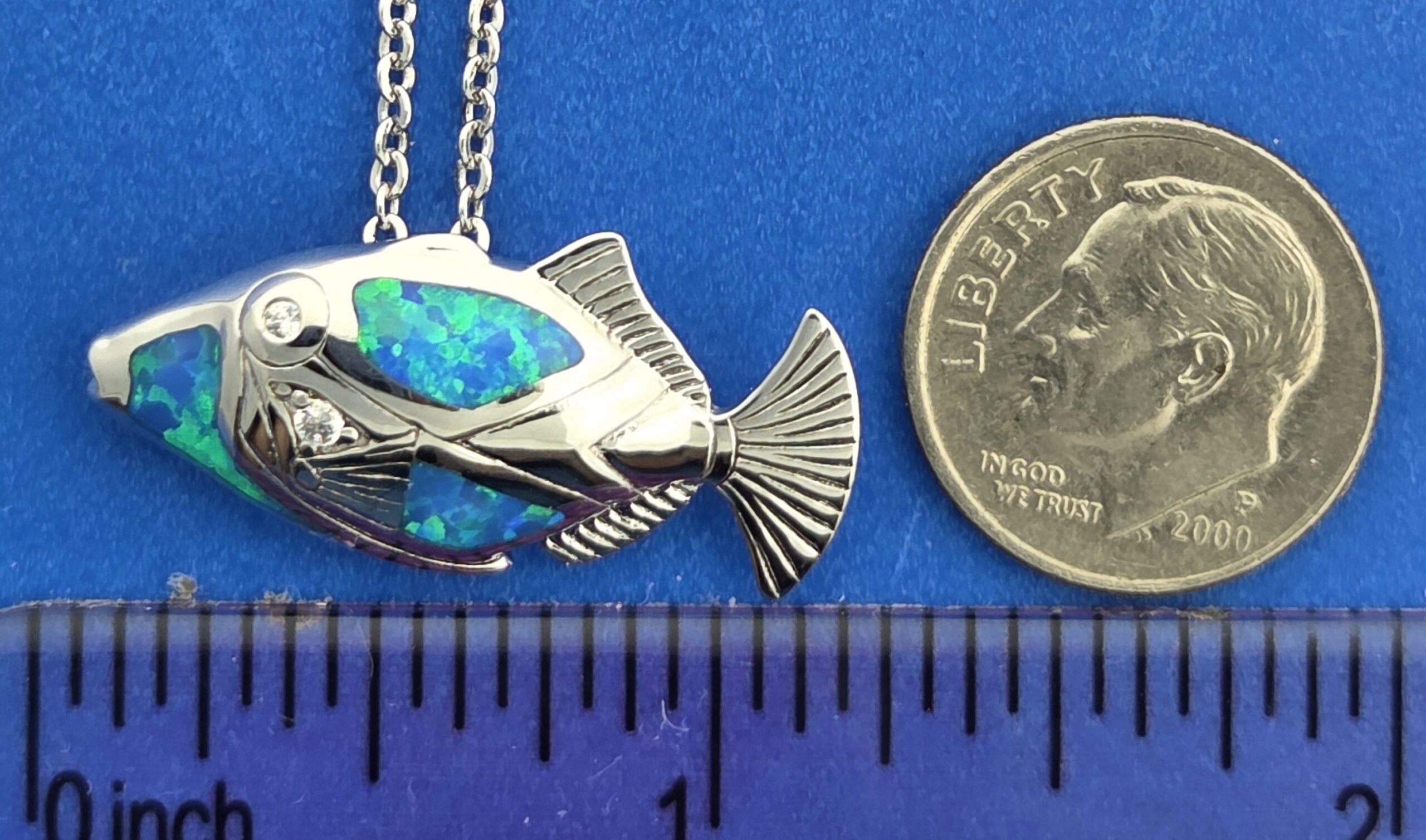 Alamea Humuhumunukunuku apuaa Pendant, Sterling Silver 3 Alamea Humuhumunukunuku apuaa Pendant, Sterling Silver - Image 3