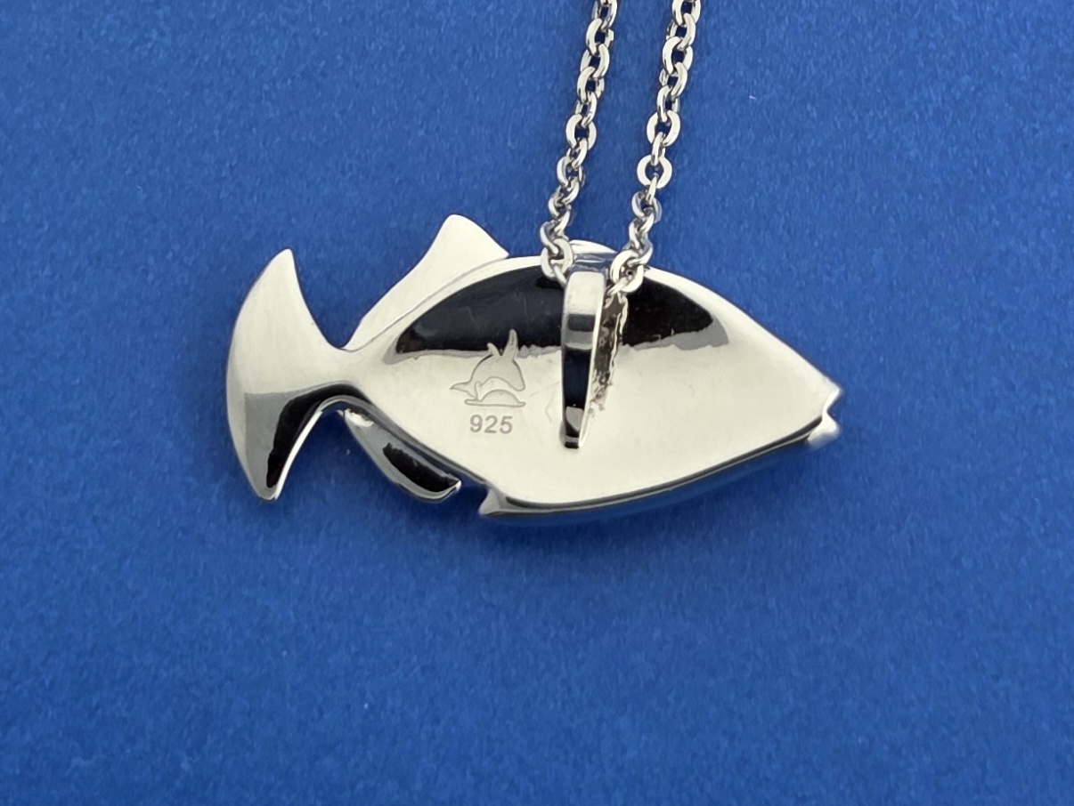 Alamea Humuhumunukunuku apuaa Pendant, Sterling Silver 5 Alamea Humuhumunukunuku apuaa Pendant, Sterling Silver - Image 5