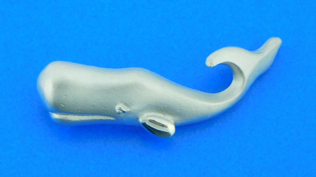 sterling silver whale bracelet topper