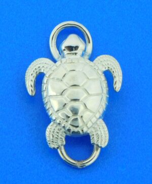 sterling silver sea turtle bracelet topper