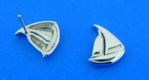 sterling silver sailboat earrings